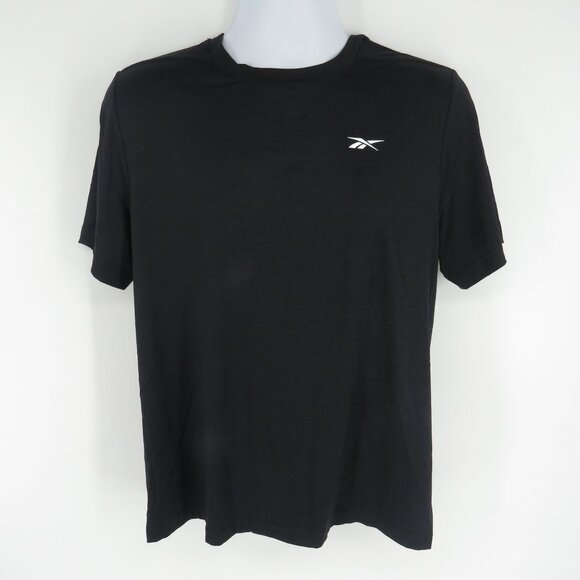 Reebok Men's Speedwick Tech Style Active Black T-Shirt Small NWT - Picture 1 of 4